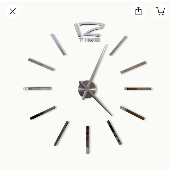 Oversized Wall Clock Decor - Picture 2 of 5